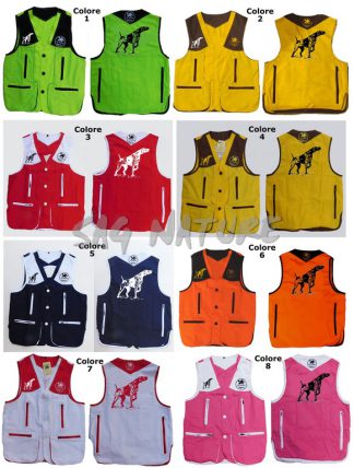 2901110 - GILET DRESSEUR CON RICAMO KURZHAAR - TG XS ALLA 5XL - LA NUOVA REGINA - SAG NATURE