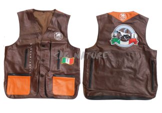 2901124 - GILET HAMAL DRESSEUR INTERAMENTE IN PELLE BOVINA REALIZZATO SOLO SU RICHIESTA E PERSONALIZZABILE CON LOGHI RICAMATI - LA NUOVA REGINA