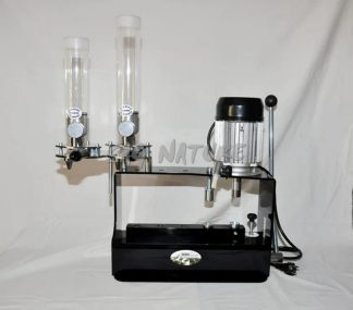 3301008 - PRESSA FALCON V-S1000 DUE STAZIONI ORLATRICE MANUALE ELETTRICA COMPLETA DI BOBINA + INCISORE + COPPIA DOSATORI POLVERE E PIOMBO - GAEP