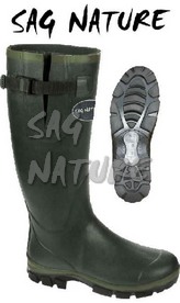 3901003 - STIVALE GINOCCHIO GREENLAND IN CAUCCIU VERDE SCURO FODERATO NEOPRENE 4 MM CON REGOLAZIONE- NUMERO DISP 40/47 - PESO 1,2 KG - SAG NATURE