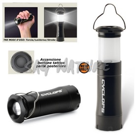 4201015 - LAMPADA - LANTERNA APOLLO XP 200 - 200LM - ALIMENTATA DA BATTERIE AAA - CYC-LF200 - CYCLOPS