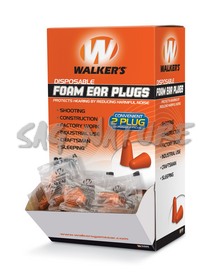 4201031 - CONFEZIONE 200 TAPPI PER LE ORECCHIE IN SCHIUMA - BUSTE DA 2 PZ - CON ESPOSITORE DA BANCO - GWP-FOAMPLUG200BX - WALKER'S