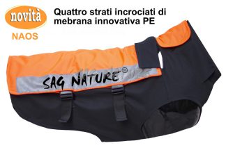 4602002 - GIUBBOTTO ANTIZANNA NAOS IN PE E POLIESTERE 4 STRATI INCROCIATI DI MEMBRANA PE - DALLA TG S ALLA TAGLIA XXL - ROBUSTO - SAG NATURE