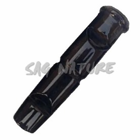 5401004 - FISCHIETTO DOPPIO CON DUE TONI IN CORNO DI BUFALO (TRILLO E FISCHIO) COMPLETO DI LACCETTO - LUNGH 7,0 CM - SAG NATURE