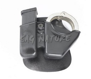 5601252 - SET CUSTODIA NERA PER MANETTE E FONDINA - 9MM MAG. - CU9 - FOBUS