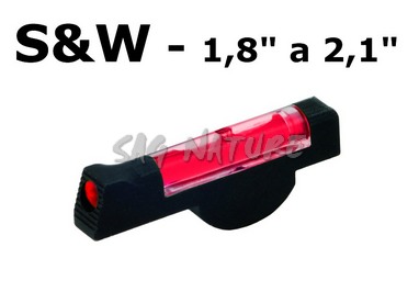 5701139 - MIRINO ANTERIORE ROSSO PER REVOLVER SMITH & WESSON DA 1,8" E 2,1"- RESINA OVERMOLD - HI-VIZ - SW1001-R