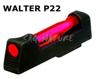 5701167 - SET MIRINI INTERCAMBIABILI ROSSO E VERDE PER WALTER P22 - ALTEZZA 0,215" - COMPLETO DI CUSTODIA E CHIAVE - HI-VIZ - WAL2012