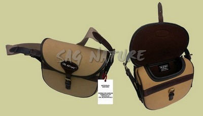 6001002 - BORSA IN CANVAS COMPLETA DI TRACOLLA - CM 28,5X24X10,5 - SAG NATURE