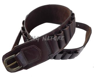 6001006 - CARTUCCIERA IN PELLE DI ALTA QUALITA' - 24 CELLE - CALIBRO 20 - SAG NATURE