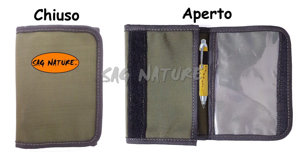 6001015 - PORTADOCUMENTI IN CORDURA CON TASCA INTERNA 12X16,5 CM - SAG NATURE
