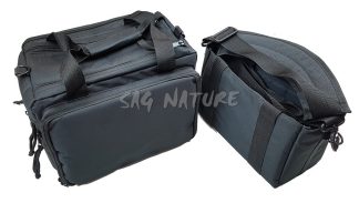 6201005 - BORSA TACTICAL 5 TASCHE ESTERNE + BORSA INTERNA CON 2 COMPARTI 30X18X10 CM - COMPLETA DI TRACOLLA - MIS. 38X30X22 CM - SAG NATURE