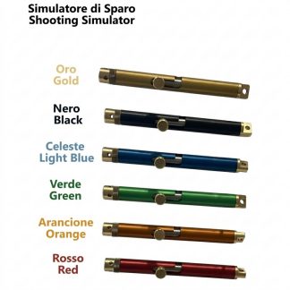 0804018 - PISTOLA A SALVE O SIMULATORE DI SPARO IN ALLUMINIO VARI COLORI CON USO DI INNESCHI PER ADDESTRAMENTO CANI - SAG NATURE