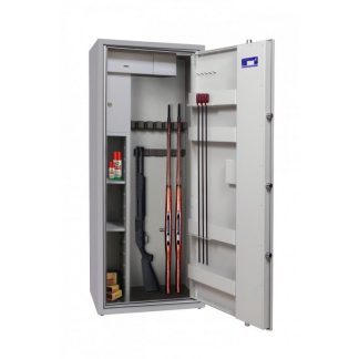 2301047 - CASSAFORTE/ARMADIO BLINDATO MOD. GE600KL - 8 FUCILI - CM 152x60x37 - PESO KG 128 ca. - TESORETTO BLINDATO E RIPIANI - GRIFFON