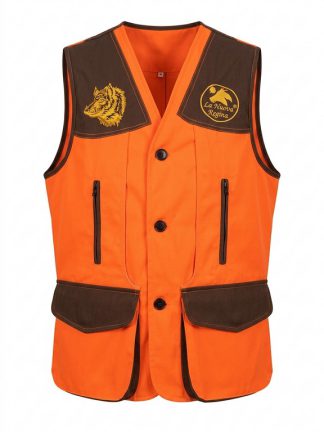 2901108 - GILET DRESSEUR CON RICAMO TESTA CINGHIALE - TG XS ALLA 7XL - LA NUOVA REGINA - SAG NATURE