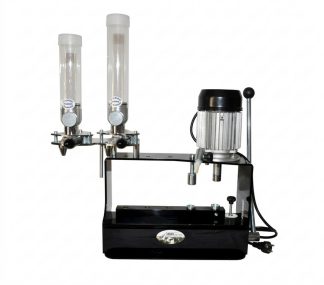 3301008 - PRESSA FALCON V-S1000 DUE STAZIONI ORLATRICE MANUALE ELETTRICA COMPLETA DI BOBINA + INCISORE + COPPIA DOSATORI POLVERE E PIOMBO - GAEP