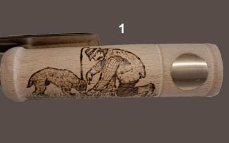 6802008 - PIROGRAFIA DISEGNO SU MANICO VANGHETTO SEZIONE 6802 - TARTUFO