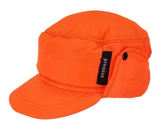 0103009 - CAPPELLO PIUMINO CON VISIERA IN COLORE ARANCIO 100% NYLON IMPERMEABILE - CF 6 PZ - CAPLOW