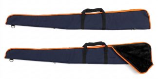 0301032 - FODERO PER FUCILE IN CORDURA BLU COLONIALE ZIP INTERA IMBOTTITO CON MANICO E ATTACCO TRACOLLA - 130 CM - SAG NATURE