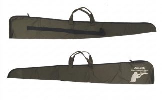 0301061 - FODERO PER FUCILE IN STOFFA 1/2 ZIP COMPLETO DI TRACOLLA, MANICO E STAMPA MONOCROMATICA - 130 CM - CF 120 PEZZI - SAG NATURE