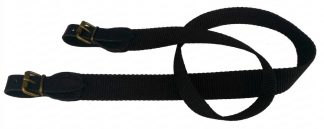 0303037 - BRETELLA IN NYLON DI COLORE NERO CON TERMINALI IN PELLE NERO LARGHEZZA 30MM - CF 12 PZ - SAG NATURE