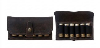 0305023 - GIBERNA IN PELLE CERATA OPACA COPERTA 6 CELLE ELASTICHE - TUTTI I CALIBRI - SAG NATURE