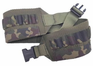 0305062 - CARTUCCIERA IN NYLON CON CELLE ELASTICHE MIMETICHE CON ATTACCO RAPIDO - PER CARABINA - PESO 160 GRAMMI - TUTTI I CALIBRI - SAG NATURE
