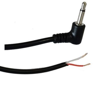 0801006 - CAVETTO/CAVO CON JACK MONO DA 3,5 MM NICHELATO - LUNGHEZZA CAVO 50 CM - SPESSORE CAVO 3,3 MM - SAG NATURE