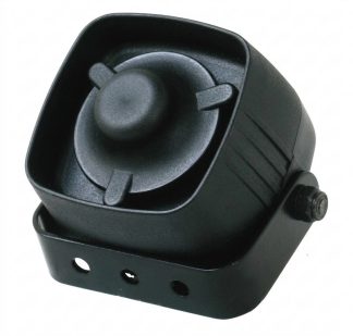 0801037 - TROMBINO/TROMBA/ALTOPARLANTE COLORE NERO C/STAFFA 8 WATT - MM 72X73X41 - MADE IN ITALY