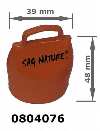 0804076 - CAMPANA ORANGE 02 IN BLISTER - ALTEZZA CM 4,8 LARGHEZZA CM 3,9 - SAG NATURE