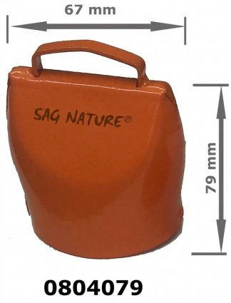 0804078 - CAMPANA ORANGE 04 IN BLISTER - ALTEZZA CM 6,6 LARGHEZZA CM 5,8 - SAG NATURE