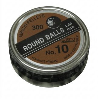 0806186 - PALLINO ARIA COMPRESSA TONDO SHOT N10 - DIAMETRO 4,46 MM 0,39 GR - 300 PZ - KOVOHUTE