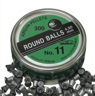 0806187 - PALLINO ARIA COMPRESSA TONDO SHOT N11 - DIAMETRO 4,50 MM - 0,59 GR - 300 PZ - KOVOHUTE