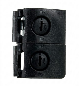 0901155 - BLISTER PP KEY 40 CONFEZIONE DI DUE SERRATURE A TIRO CON CHIAVE PER VALIGIA SERIE ISY MODELLO PICCOLO - NEGRINI