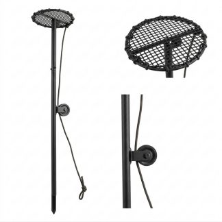 1002028 - RACCHETTA A RIBALTA PER PICCIONI - MATERIALE FERRO VERNICIATO A FUOCO - ALTEZZA 22 CM - COLOMBACCIO