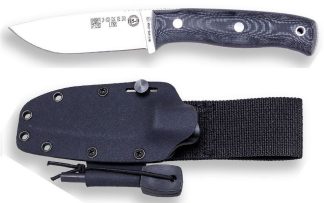 1201089 - COLTELLO BUSHCRAFT E SURVIVAL BS9 LYNX ACCIAIO MOVA 1.4116 MANICO MICARTA LAMA 10,5 CM PESO 190 GR - FODERO KYDEX RIGIDA CON BLOCCO COLTELLO ED ACCIARINO - JOKER CM111-F