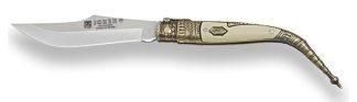 1201132 - COLTELLO CLASSICO CON MANICO IN ZAMAK DECORATO LAMA DA 8 CM PESO 52 GR - JOKER  N104D