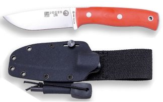 1201241 - COLTELLO BUSHCRAFT E SURVIVAL BS9 LYNX ACCIAIO MOVA 1.4116 MANICO MICARTA LAMA 10,5 CM PESO 190 GR - COMPLETO DI FODERO KYDEX RIGIDO CON BLOCCO COLTELLO ED ACCIARINO - JOKER CN111-F