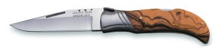 1201289 - COLTELLO CON MANICO OLIVO LAMA 9,5 CM PESO 135 GR - JOKER NO10