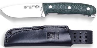 1201329 - COLTELLO BUSHCRAFT E SURVIVAL BS9 URSUS ACCIAO MOVA 1.4116 MANICO MICARTA LAMA 10 CM PESO 225 GR - COMPLETO DI FODERO PELLE - JOKER CV116