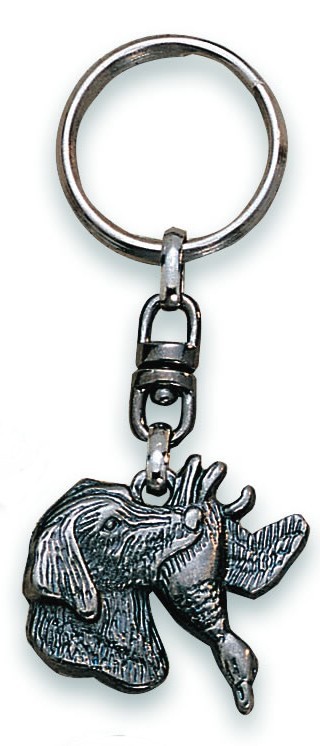 1201406 - PORTACHIAVI TESTA CANE RIPORTO ANATRA - JOKER VZ04