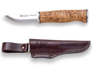 1201468 - COLTELLO BUSHCRAFT MANICO BETULLA LAMA 8 CM PESO 110 GR - JOKER CL126