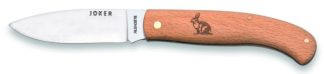 1201722 - COLTELLO CON MANICO IN FAGGIO E DISEGNO LEPRE LAMA 8 CM PESO 60 GR - JOKER NH78-7