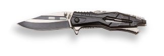 1203104 - COLTELLO SPORTIVO CON MANICO IN ALLUMINIO - LAMA 8,2 CM -JKR734