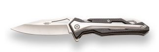 1203117 - COLTELLO SPORTIVO  ALLUMINIO / ACCIAIO INOSSIDABILE - LAMA 8,5 CM - JKR730