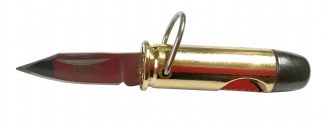 1203252 - COLTELLO TASCABILE CON FORMA BULLET CON MANICO IN ALLUMINIO LAMA 3,2 CM - JKR672