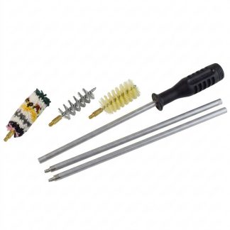 1301142 - KIT PULIZIA FUCILE IN BUSTA PLASTICA C/BACCHET. ALLUMINIO A 3 PZ, SCOVOLI LANA, SETOLA E ACCIAIO A ELICA