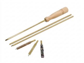 1301168 - KIT PULIZIA CARABINA IN BUSTA PLAST. C/BACCHET. OTTONE A 3 PZ, SCOVOLI LANA, SETOLA E BRONZO A SPAZZOLA