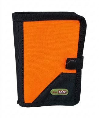 1709085 - PORTA LICENZA-DOCUMENTI IN POLIESTERE E PVC ARANCIO CON 8 PAGINE TRASPARENTI - CM 16X11,50 - ART. RD17 ORANGE SMALL