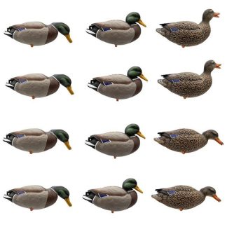 1713086 - SET GERMANO COMPOSTA DA 8 MASCHI E 4 FEMMINE DA CAMPO - CONFEZIONE DA 12 PEZZI - COMPRESO BORSA DI TRASPORTO - STAMPO 32 CM - FINAL APPROACH FA212300