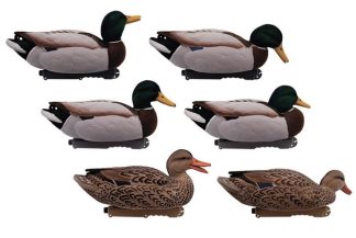 1713087 - SET GERMANO FLOCKED ANTIRIFLESSO COMPOSTO DA 4 MASCHI E 2 FEMMINE - CONFEZIONE DA 6 PEZZI - STAMPO 43 CM - FINAL APPROACH - FA192350